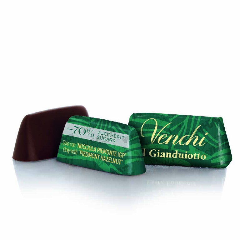 Venchi Mix - Gianduiotto Dark Chocolate - 70% Sugars, Kg 5