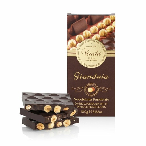 [116301] Bars - Dark Gianduja with Hazelnuts Bar 100g